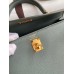 Hermes Kelly Sellier 25 Handmade Bag In Vert Amande Epsom Calfskin