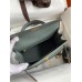 Hermes Kelly Sellier 25 Handmade Bag In Vert Amande Epsom Calfskin