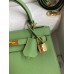 Hermes Kelly Sellier 25 Handmade Bag In Vert Criquet Epsom Calfskin Hermes Kelly Sellier 25 Handmade Bag In Vert Criquet Epsom Calfskin