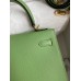 Hermes Kelly Sellier 25 Handmade Bag In Vert Criquet Epsom Calfskin Hermes Kelly Sellier 25 Handmade Bag In Vert Criquet Epsom Calfskin