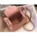 Hermes Lindy Mini Bag In Pink Clemence Leather GHW Hermes Lindy Mini Bag In Pink Clemence Leather GHW