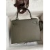 Hermes Kelly Sellier 25 Handmade Bag In Vert De Gris Epsom Calfskin Hermes Kelly Sellier 25 Handmade Bag In Vert De Gris Epsom Calfskin