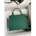 Hermes Kelly Sellier 25 Handmade Bag In Malachite Epsom Calfskin Hermes Kelly Sellier 25 Handmade Bag In Malachite Epsom Calfskin