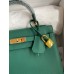 Hermes Kelly Sellier 25 Handmade Bag In Malachite Epsom Calfskin Hermes Kelly Sellier 25 Handmade Bag In Malachite Epsom Calfskin