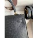 Hermes Kelly Sellier 25 Handmade Bag In Black Ostrich Leather Hermes Kelly Sellier 25 Handmade Bag In Black Ostrich Leather