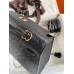 Hermes Kelly Sellier 25 Handmade Bag In Black Ostrich Leather Hermes Kelly Sellier 25 Handmade Bag In Black Ostrich Leather
