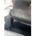 Hermes Kelly Sellier 25 Handmade Bag In Black Ostrich Leather Hermes Kelly Sellier 25 Handmade Bag In Black Ostrich Leather