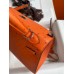 Hermes Kelly Sellier 25 Handmade Bag In Orange Ostrich Leather Hermes Kelly Sellier 25 Handmade Bag In Orange Ostrich Leather