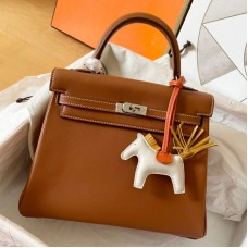 Hermes Kelly Retourne 25 Handmade Bag In Gold Swift Calfskin Hermes Kelly Retourne 25 Handmade Bag In Gold Swift Calfskin