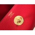Hermes Lindy Mini Bag In Red Clemence Leather GHW Hermes Lindy Mini Bag In Red Clemence Leather GHW