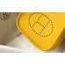 Hermes Evelyne III TPM Bag In Yellow Clemence Leather Hermes Evelyne III TPM Bag In Yellow Clemence Leather