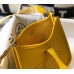 Hermes Evelyne III TPM Bag In Yellow Clemence Leather Hermes Evelyne III TPM Bag In Yellow Clemence Leather