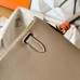 Hermes Kelly Retourne 25 Handmade Bag In Grey Swift Calfskin Hermes Kelly Retourne 25 Handmade Bag In Grey Swift Calfskin