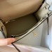 Hermes Kelly Retourne 25 Handmade Bag In Grey Swift Calfskin Hermes Kelly Retourne 25 Handmade Bag In Grey Swift Calfskin
