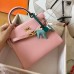 Hermes Kelly Retourne 25 Handmade Bag In Pink Swift Calfskin Hermes Kelly Retourne 25 Handmade Bag In Pink Swift Calfskin