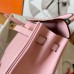 Hermes Kelly Retourne 25 Handmade Bag In Pink Swift Calfskin Hermes Kelly Retourne 25 Handmade Bag In Pink Swift Calfskin