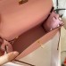 Hermes Kelly Retourne 25 Handmade Bag In Pink Swift Calfskin Hermes Kelly Retourne 25 Handmade Bag In Pink Swift Calfskin