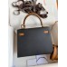 Hermes Kelly Sellier 25 Bicolor Bag in Black and Gold Epsom Calfskin Hermes Kelly Sellier 25 Bicolor Bag in Black and Gold Epsom Calfskin