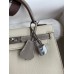 Hermes Kelly Sellier 25 Bicolor Bag in Craie and Gris Asphalt Epsom Calfskin Hermes Kelly Sellier 25 Bicolor Bag in Craie and Gris Asphalt Epsom Calfskin