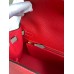 Hermes Kelly Sellier 25 Bicolor Bag in Red and Etain Epsom Calfskin Hermes Kelly Sellier 25 Bicolor Bag in Red and Etain Epsom Calfskin