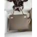 Hermes Kelly Sellier 25 Bicolor Bag in Taupe and Craie Epsom Calfskin