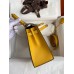 Hermes Kelly Sellier 25 Bicolor Bag in Trench and Yellow Epsom Calfskin Hermes Kelly Sellier 25 Bicolor Bag in Trench and Yellow Epsom Calfskin