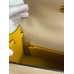 Hermes Kelly Sellier 25 Bicolor Bag in Trench and Yellow Epsom Calfskin Hermes Kelly Sellier 25 Bicolor Bag in Trench and Yellow Epsom Calfskin