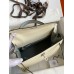 Hermes Kelly Sellier 25 Bicolor Bag in Craie and Gris Mouette Epsom Calfskin Hermes Kelly Sellier 25 Bicolor Bag in Craie and Gris Mouette Epsom Calfskin