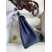Hermes Kelly Retourne 25 Handmade Bag In Blue Saphir Clemence Leather Hermes Kelly Retourne 25 Handmade Bag In Blue Saphir Clemence Leather