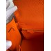 Hermes Kelly Retourne 25 Handmade Bag In Orange Clemence Leather Hermes Kelly Retourne 25 Handmade Bag In Orange Clemence Leather