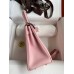 Hermes Kelly Retourne 25 Handmade Bag In Rose Sakura Clemence Leather Hermes Kelly Retourne 25 Handmade Bag In Rose Sakura Clemence Leather