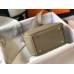 Hermes Lindy Mini Bag In Tourterelle Clemence Leather GHW Hermes Lindy Mini Bag In Tourterelle Clemence Leather GHW