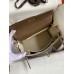 Hermes Kelly Retourne 25 Bicolor Bag in Taupe and Craie Clemence Calfskin Hermes Kelly Retourne 25 Bicolor Bag in Taupe and Craie Clemence Calfskin
