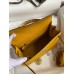 Hermes Kelly Sellier 25 Handmade Bag In Jaune Ambre Epsom Calfskin Hermes Kelly Sellier 25 Handmade Bag In Jaune Ambre Epsom Calfskin