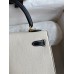 Hermes Kelly Sellier 25 Bicolor Bag in White and Black Mysore Goatskin Hermes Kelly Sellier 25 Bicolor Bag in White and Black Mysore Goatskin