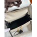 Hermes Kelly Sellier 25 Bicolor Bag in White and Black Mysore Goatskin Hermes Kelly Sellier 25 Bicolor Bag in White and Black Mysore Goatskin