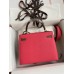 Hermes Kelly Sellier 25 Bicolor Bag in Rose Extremea nd Taupe Epsom Calfskin Hermes Kelly Sellier 25 Bicolor Bag in Rose Extremea nd Taupe Epsom Calfskin