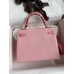 Hermes Kelly Sellier 25 Bicolor Bag in Rose Confetti and Lipstick Mysore Goatskin Hermes Kelly Sellier 25 Bicolor Bag in Rose Confetti and Lipstick Mysore Goatskin