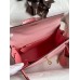 Hermes Kelly Sellier 25 Bicolor Bag in Rose Confetti and Lipstick Mysore Goatskin Hermes Kelly Sellier 25 Bicolor Bag in Rose Confetti and Lipstick Mysore Goatskin