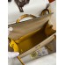 Hermes Kelly Sellier 28 Bicolor Bag in Trench and Yellow Epsom Calfskin Hermes Kelly Sellier 28 Bicolor Bag in Trench and Yellow Epsom Calfskin