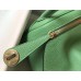 Hermes Lindy Mini Bag In Vert Criquet Clemence Leather GHW Hermes Lindy Mini Bag In Vert Criquet Clemence Leather GHW