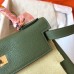 Hermes Kelly Retourne 28 Handmade Bag In Canopee Clemence Leather Hermes Kelly Retourne 28 Handmade Bag In Canopee Clemence Leather