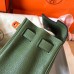 Hermes Kelly Retourne 28 Handmade Bag In Canopee Clemence Leather Hermes Kelly Retourne 28 Handmade Bag In Canopee Clemence Leather