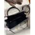 Hermes Kelly Sellier 25 Diamond Bag In Black Crocodile Niloticus Shiny Skin Hermes Kelly Sellier 25 Diamond Bag In Black Crocodile Niloticus Shiny Skin