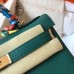 Hermes Kelly Retourne 28 Handmade Bag In Malachite Clemence Leather Hermes Kelly Retourne 28 Handmade Bag In Malachite Clemence Leather