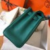 Hermes Kelly Retourne 28 Handmade Bag In Malachite Clemence Leather Hermes Kelly Retourne 28 Handmade Bag In Malachite Clemence Leather