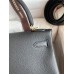 Hermes Kelly Retourne 28 Handmade Bag In Black Clemence Leather Hermes Kelly Retourne 28 Handmade Bag In Black Clemence Leather