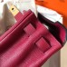 Hermes Kelly Retourne 28 Handmade Bag In Ruby Clemence Leather Hermes Kelly Retourne 28 Handmade Bag In Ruby Clemence Leather