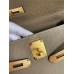 Hermes Kelly Retourne 28 Handmade Bag In Taupe Clemence Leather Hermes Kelly Retourne 28 Handmade Bag In Taupe Clemence Leather