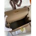 Hermes Kelly Retourne 28 Handmade Bag In Taupe Clemence Leather Hermes Kelly Retourne 28 Handmade Bag In Taupe Clemence Leather